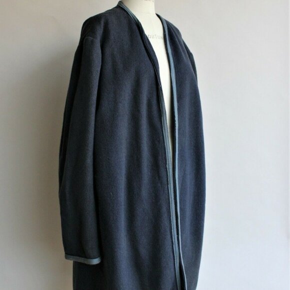 Vintage 1940s Movie Costume Coat, Navy Blue Wool, Hollywood Memorabilia - Picture 7 of 13
